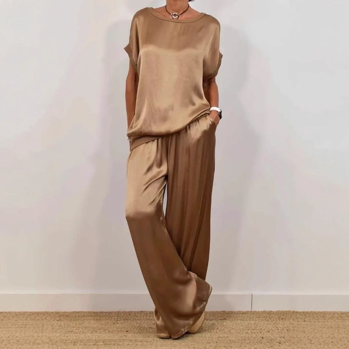 Satin Two-Piece Set