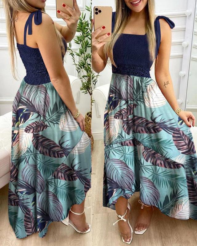 Floral Strap Maxi Dress