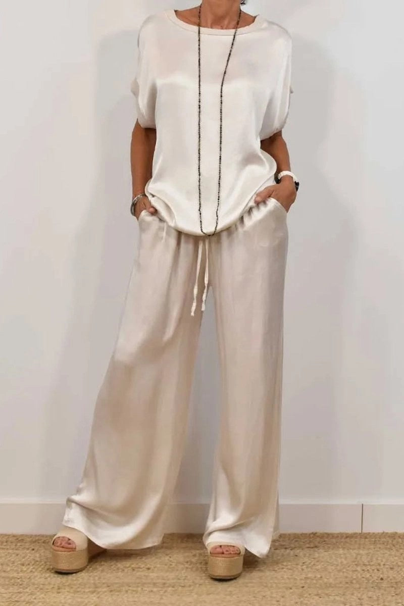 Satin Two-Piece Set