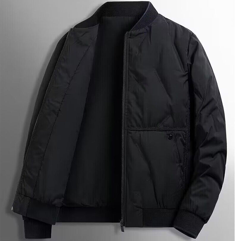 Men’s Quilted Jacket – Regular Fit – Ribbed Trim – Insulated Weather-Resistant