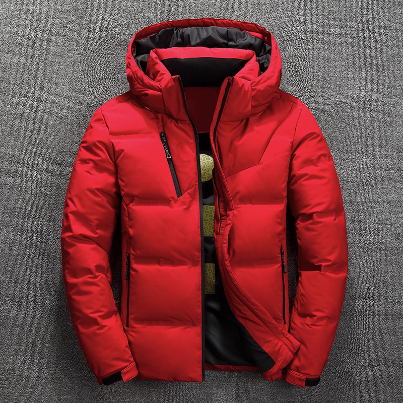 Men’s Puffer Jacket – Quilted Insulation – Hooded – Wind Resistant – Zippered Pockets