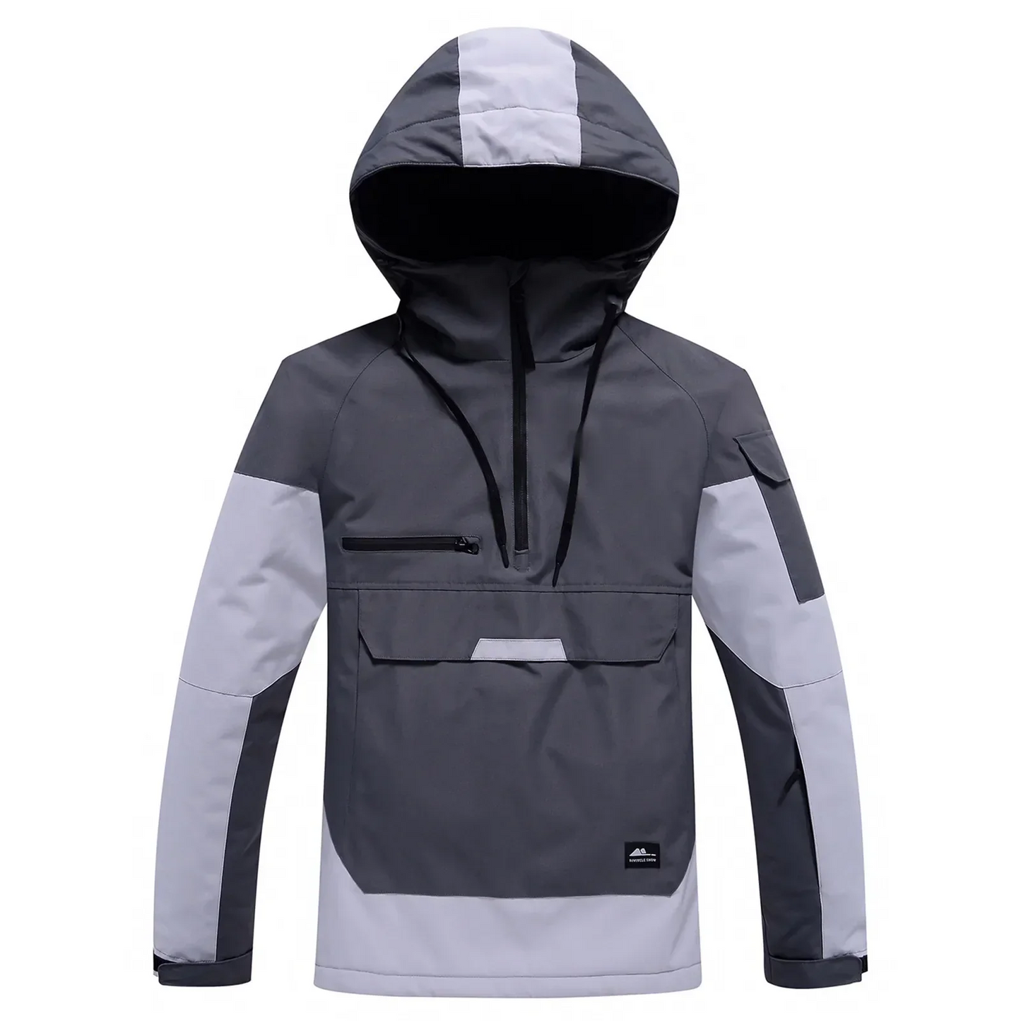Women’s Hooded Jacket – Water Resistant Pullover – Relaxed Fit – Multiple Pockets