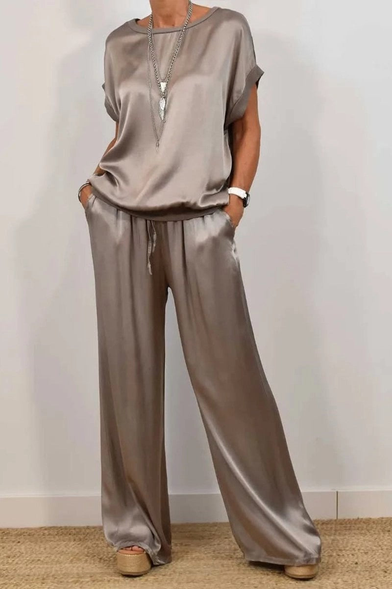 Satin Two-Piece Set