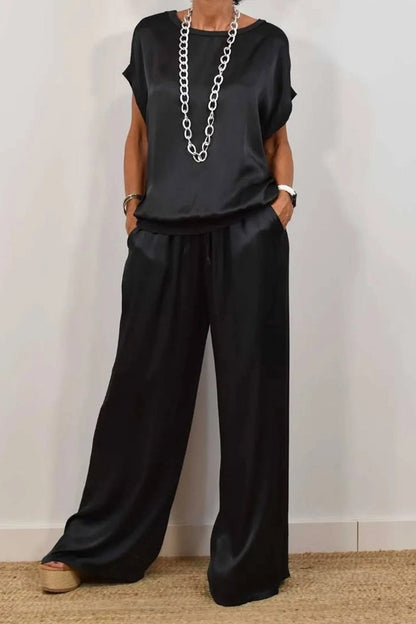 Satin Two-Piece Set