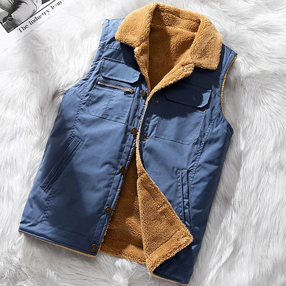 Men’s Utility Vest – Structured Fit – Sherpa Lined – Weather Resistant – Multi Pocket