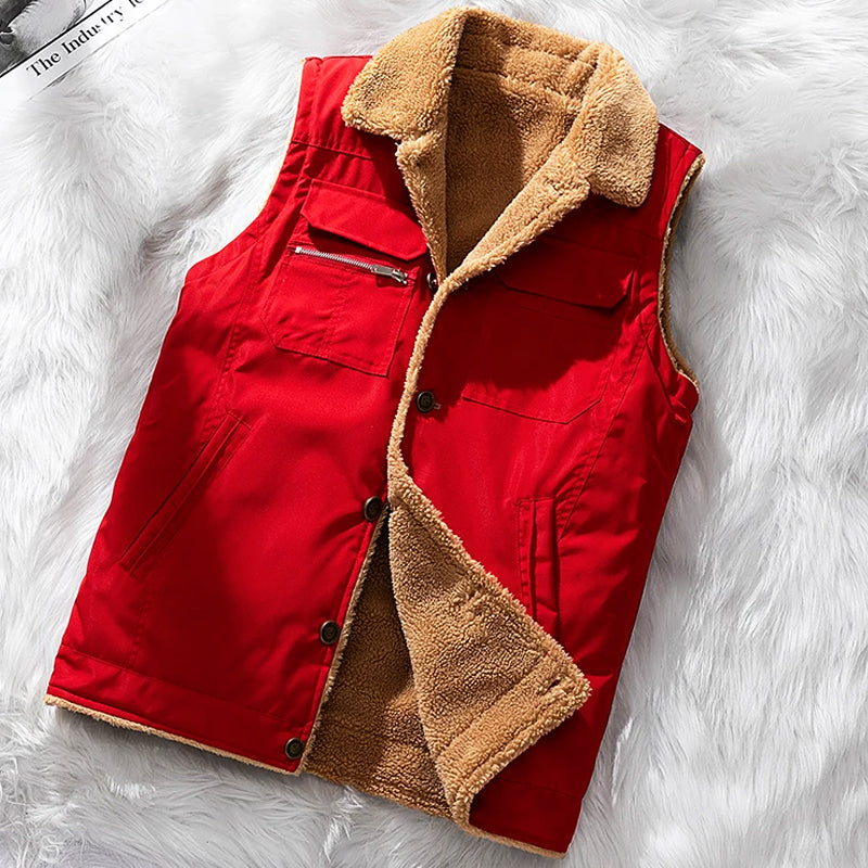 Men’s Utility Vest – Structured Fit – Sherpa Lined – Weather Resistant – Multi Pocket