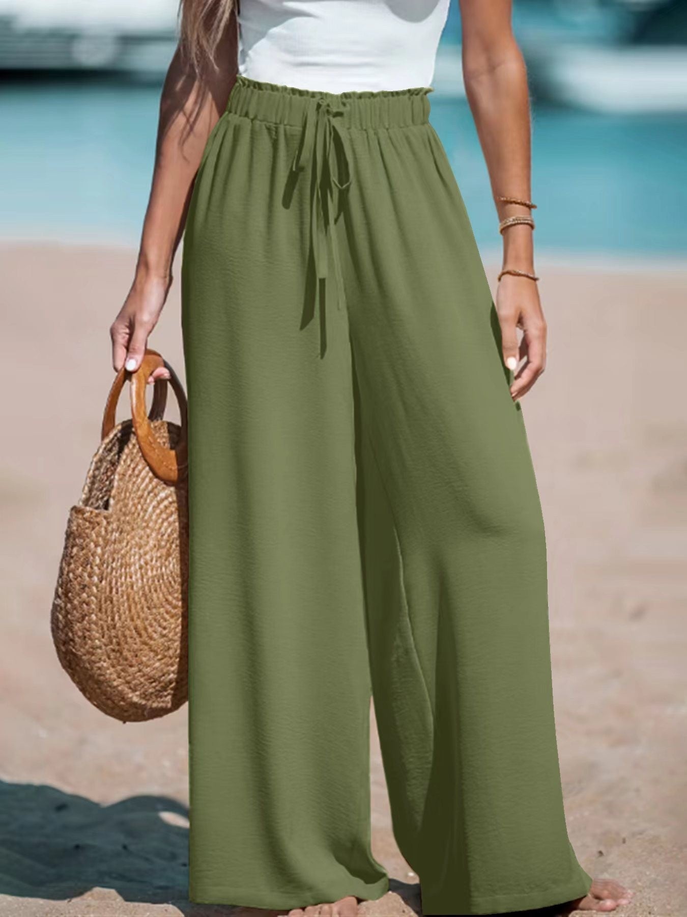 Flowy Cotton Palazzo Pants