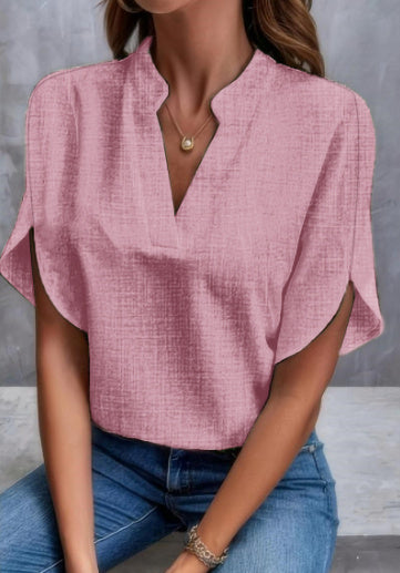 Elegant Chiffon V-Neck Blouse