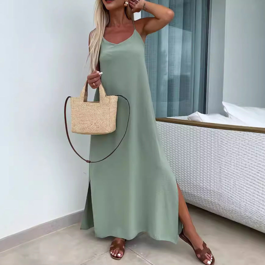 Deep V Sling Dress
