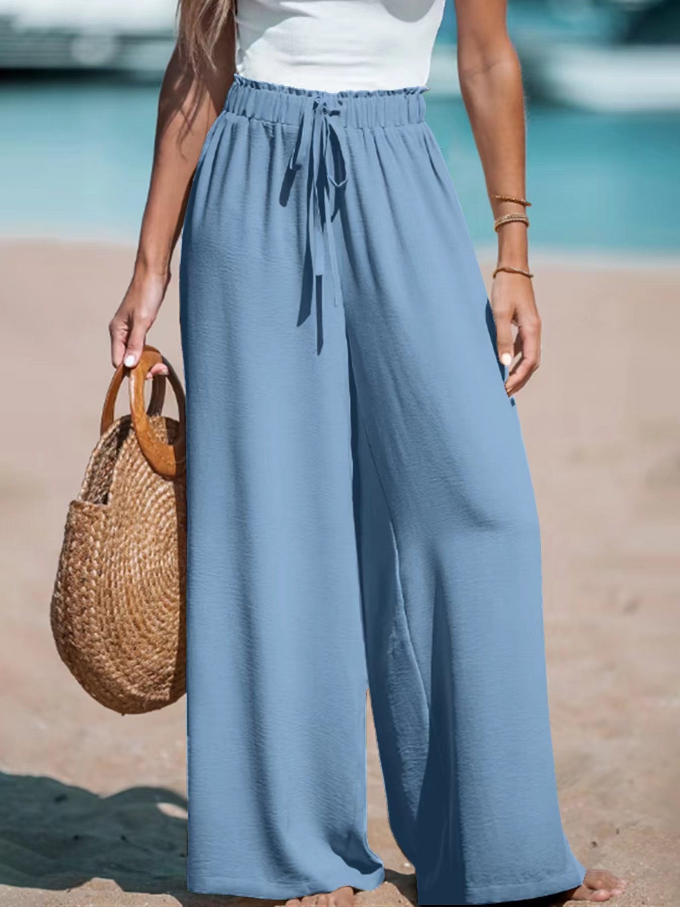 Flowy Cotton Palazzo Pants