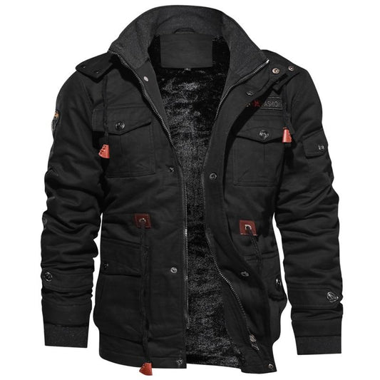 Men’s Jacket – Structured Fit – Breathable Fabric – Zipper Front – Utility Pockets