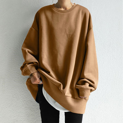 Women’s Pullover Sweater – Oversized Fit – Soft Knit – Long Sleeve Tunic Length