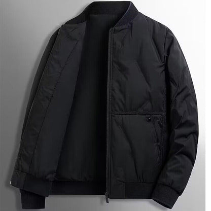 Men’s Quilted Jacket – Regular Fit – Ribbed Trim – Insulated Weather-Resistant