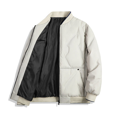 Men’s Quilted Jacket – Regular Fit – Ribbed Trim – Insulated Weather-Resistant