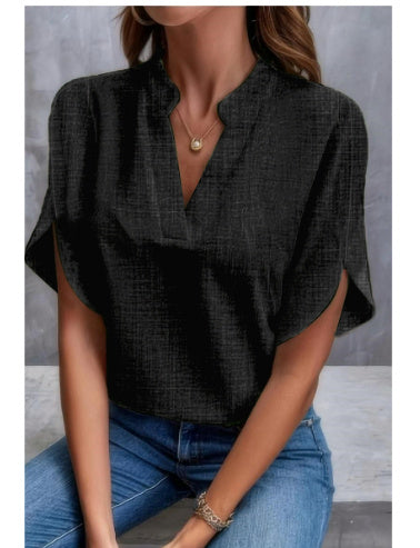 Elegant Chiffon V-Neck Blouse