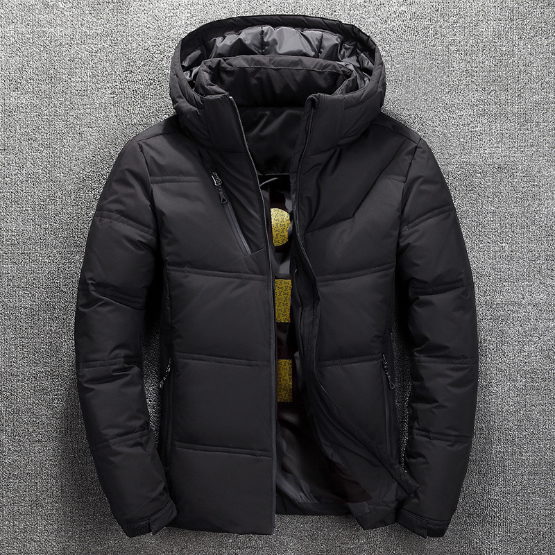 Men’s Puffer Jacket – Quilted Insulation – Hooded – Wind Resistant – Zippered Pockets