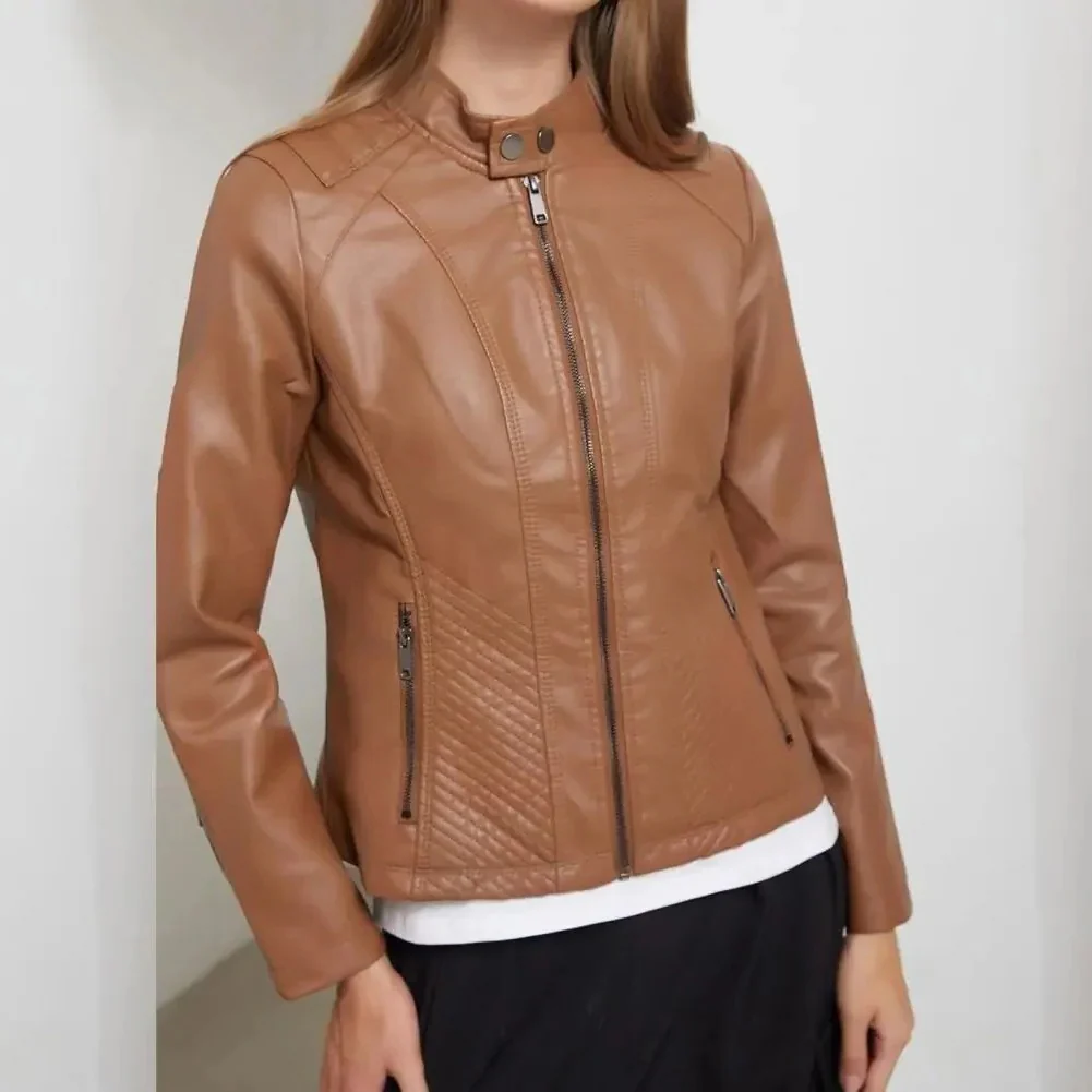 Women’s Jacket – Slim Fit  – Quilted Design – Zipper Front Closure