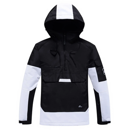 Women’s Hooded Jacket – Water Resistant Pullover – Relaxed Fit – Multiple Pockets