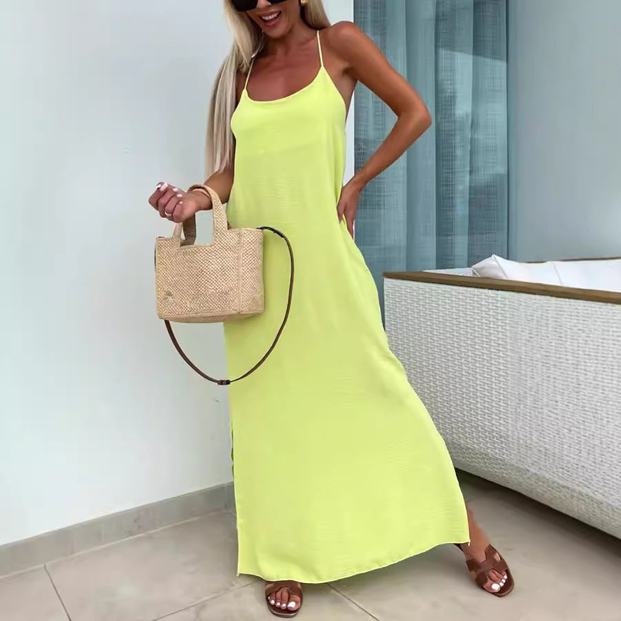 Deep V Sling Dress