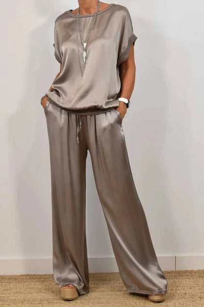 Satin Two-Piece Set