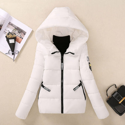 Women’s Quilted Coat – Relaxed Fit – Hooded – Zip Front – Insulated Mid-Length Jacket