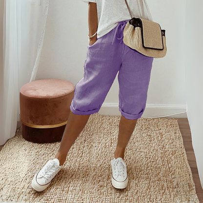 Summer Cotton Linen Shorts
