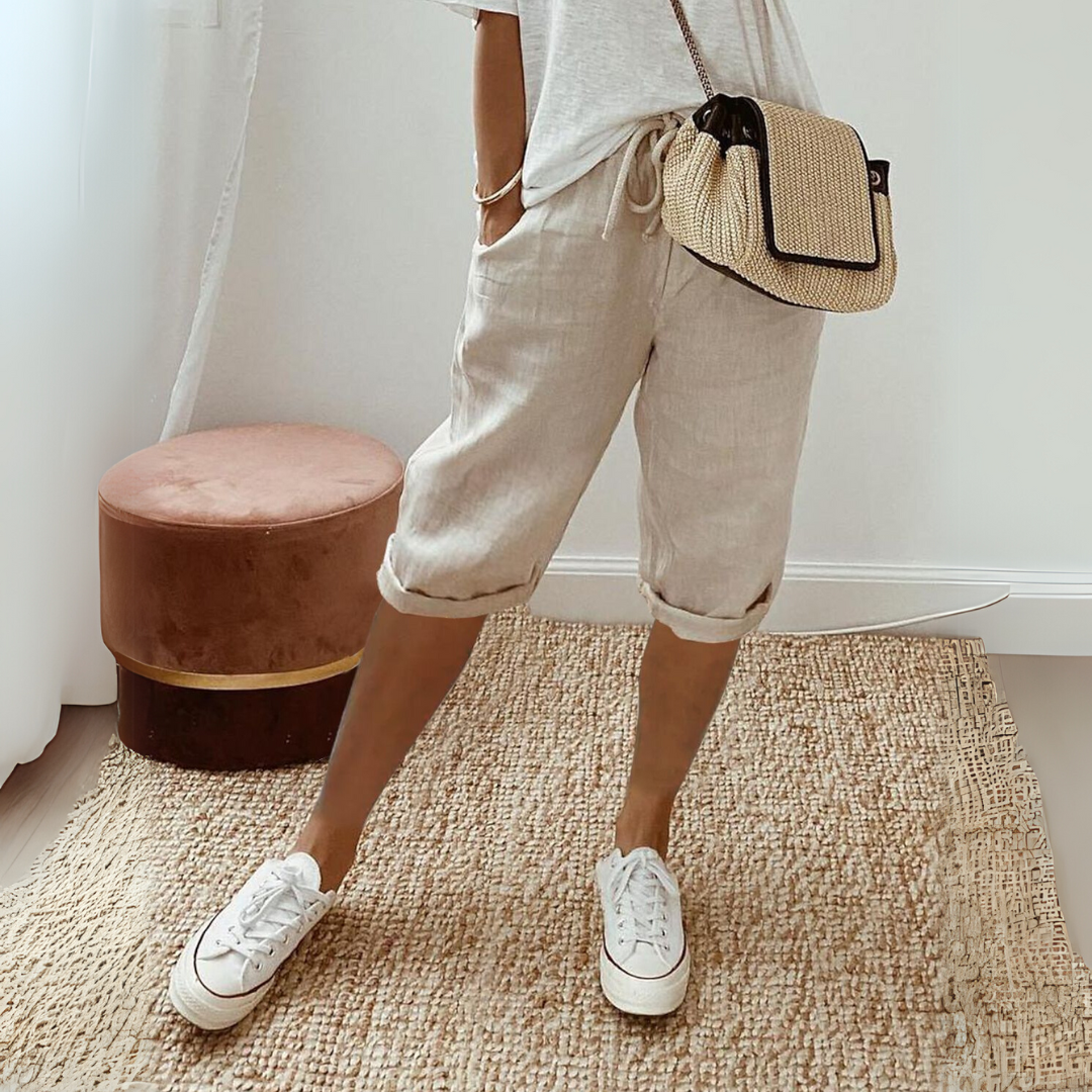 Summer Cotton Linen Shorts