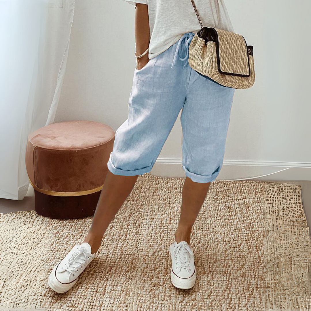 Summer Cotton Linen Shorts