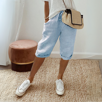 Summer Cotton Linen Shorts