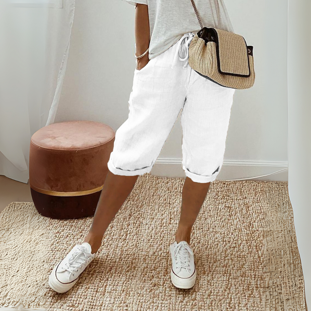 Summer Cotton Linen Shorts