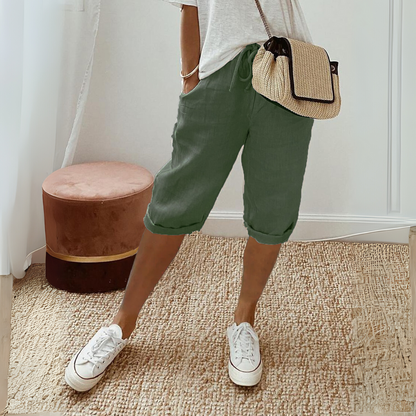 Summer Cotton Linen Shorts