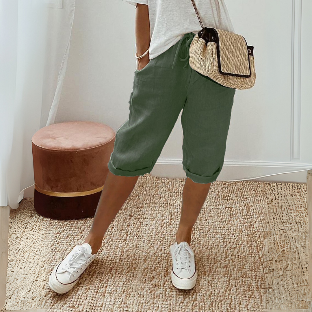 Summer Cotton Linen Shorts