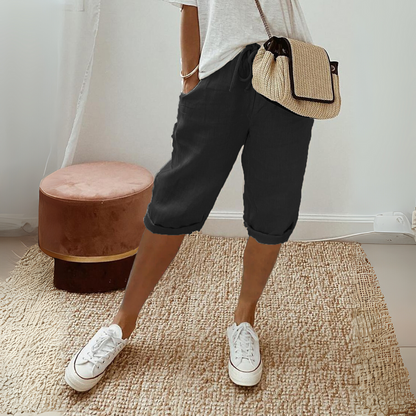Summer Cotton Linen Shorts