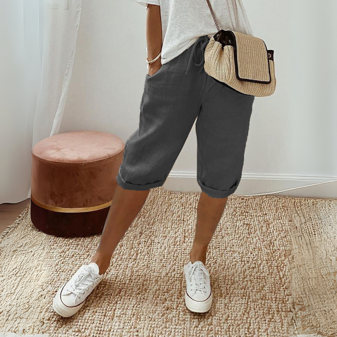 Summer Cotton Linen Shorts