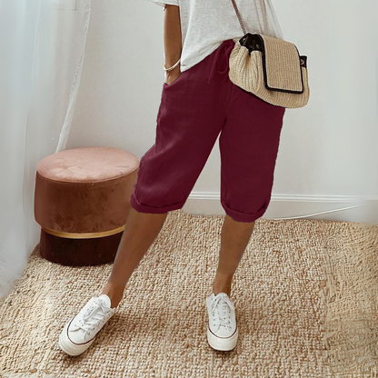 Summer Cotton Linen Shorts